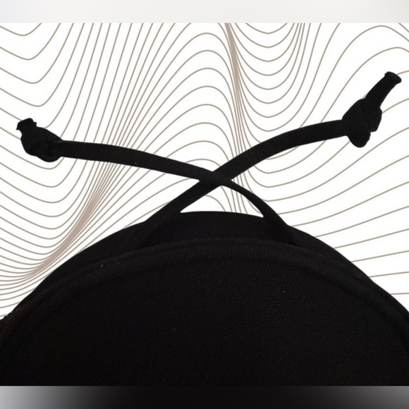 YONBEN Black Circle Crossbody Bag with Embellishment “I’m Soo Shy Hahahaha” - Picture 6 of 7